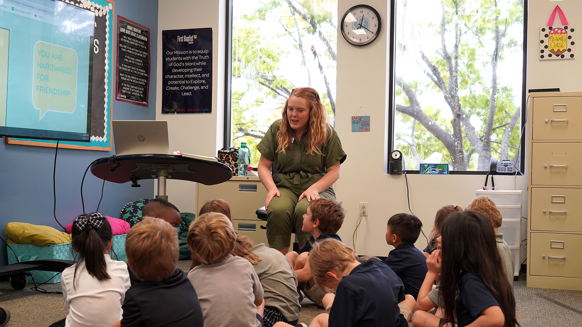 Technology classes at First Baptist Academy